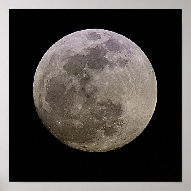 Full Moon Photography Poster print for framing (Front)