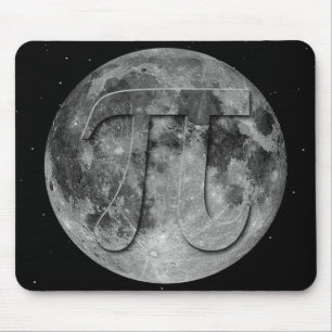 Full Moon Pi Day Fun Mouse Mat