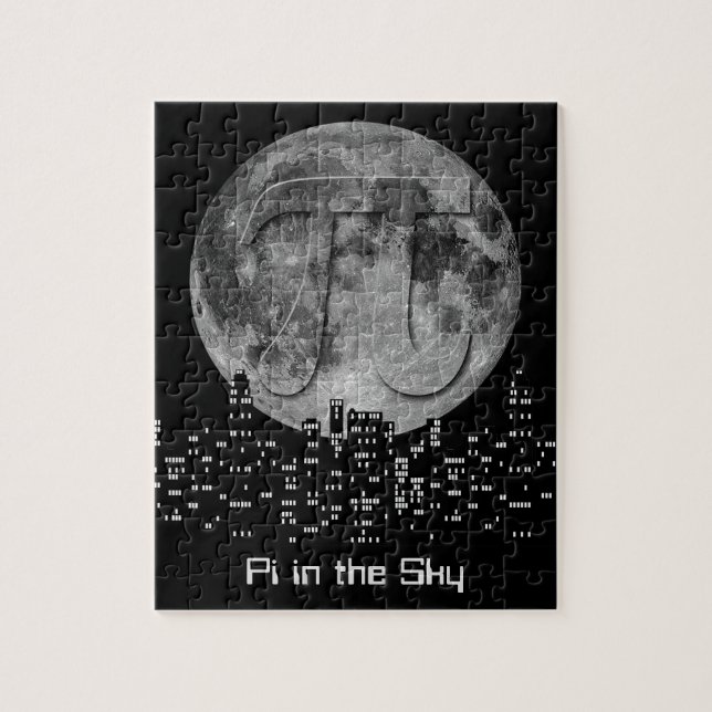 Full Moon Pi In The Sky Jigsaw Puzzle (Vertical)