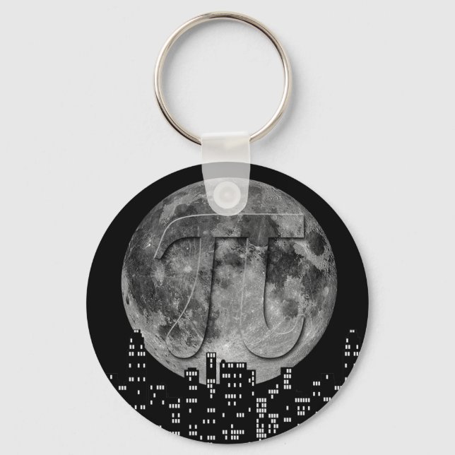 Full Moon Pi In The Sky Key Ring (Front)