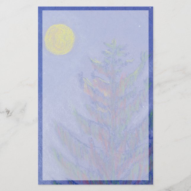 Full Moon Pine Stationery (Front)