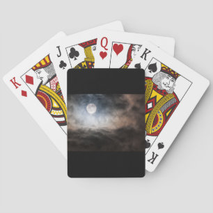 Full moon playing cards