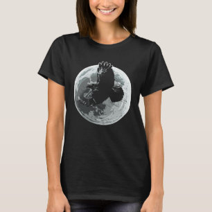 Full Moon Raven Crow Dark Bird Gothic T-Shirt