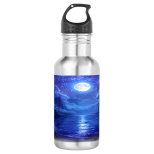 “Full Moon Reflection Water Bottle - Nature