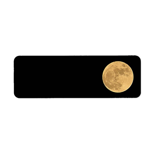 Full Moon Return Address Labels (Front)