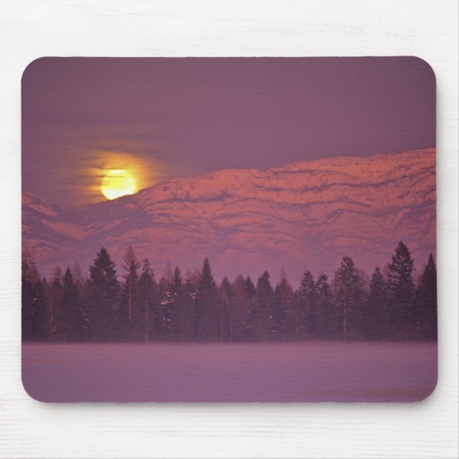 Full moon rises over Teakettle Mountain during Mouse Mat (Front)