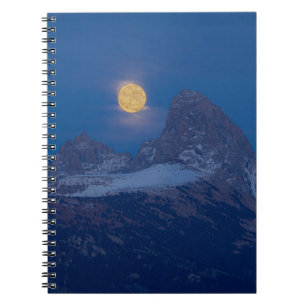 Full Moon Rising   Grand Teton Driggs, Idaho Notebook
