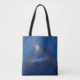 Full Moon Rising Grand Teton Driggs, Idaho Tote Bag