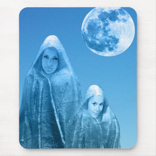 Full Moon Rising Mouse Mat (Front)