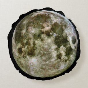 Full Moon Round Pillow. Cushion