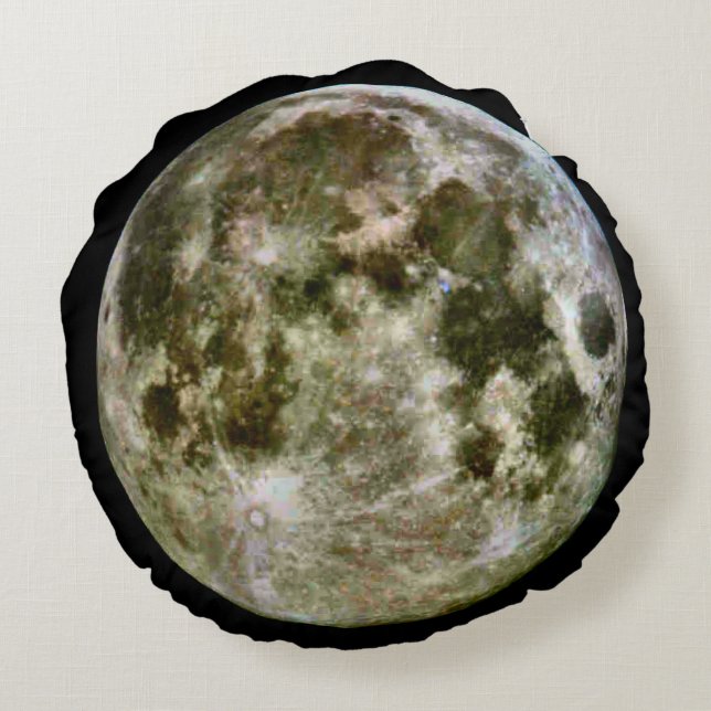 Full Moon Round Pillow. Cushion (Back)