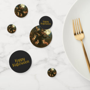 Full Moon Scarecrow Serenade Happy Halloween  Confetti