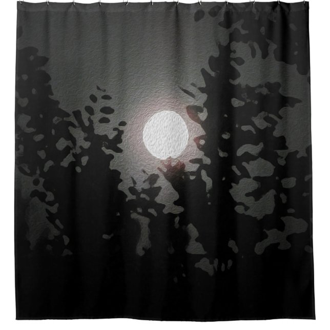 Full Moon Shower Curtain (Front)