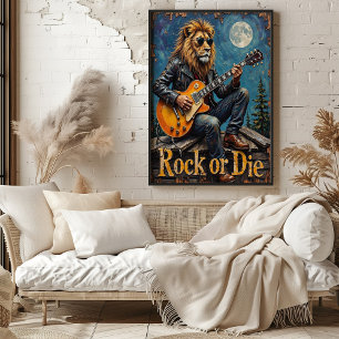 Full Moon Shred: Lion's Untamed Riff Poster