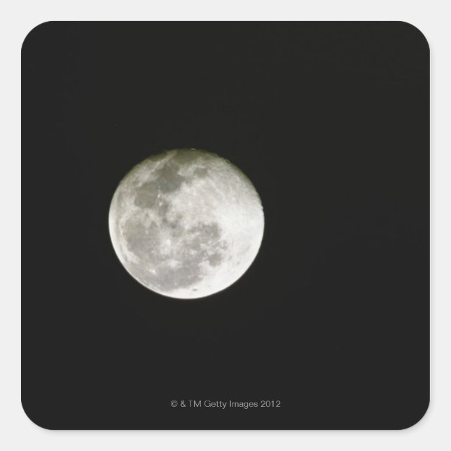 Full Moon Square Sticker (Front)