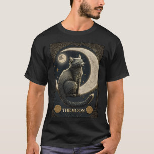 Full Moon Tarot Card, Cat Tarot Card Mum of Cats G T-Shirt