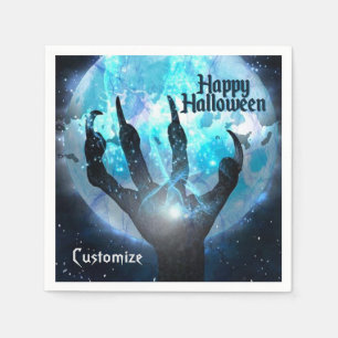 Full Moon Transformation Halloween Party Napkin