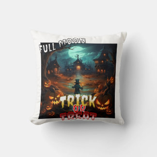 Full Moon Trick or Treat  Cushion