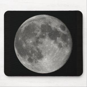 Full Moon view from Earth Mouse Mat