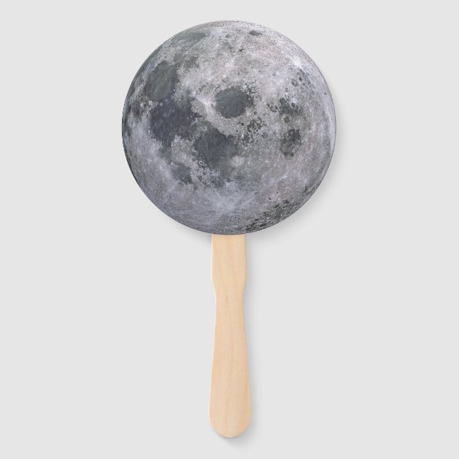 FULL MOON Wedding Hand Fans (Front)