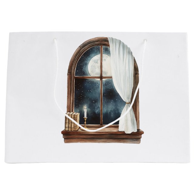Full Moon Window Large Gift Bag (Front)