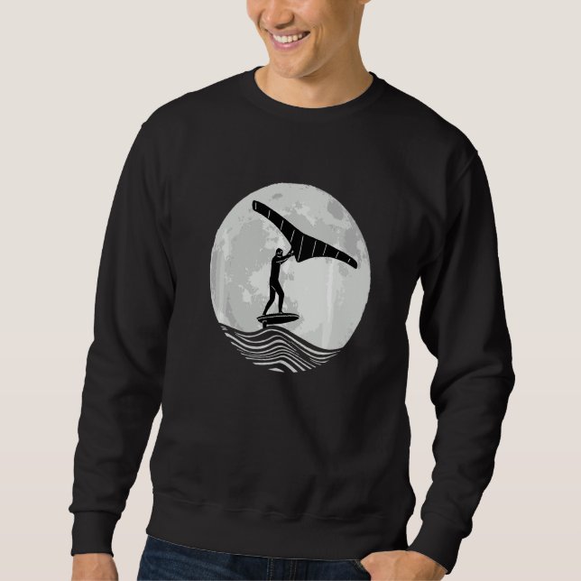 Full Moon Wing Foiler Wingsurf Wing Foil Sweatshirt (Front)