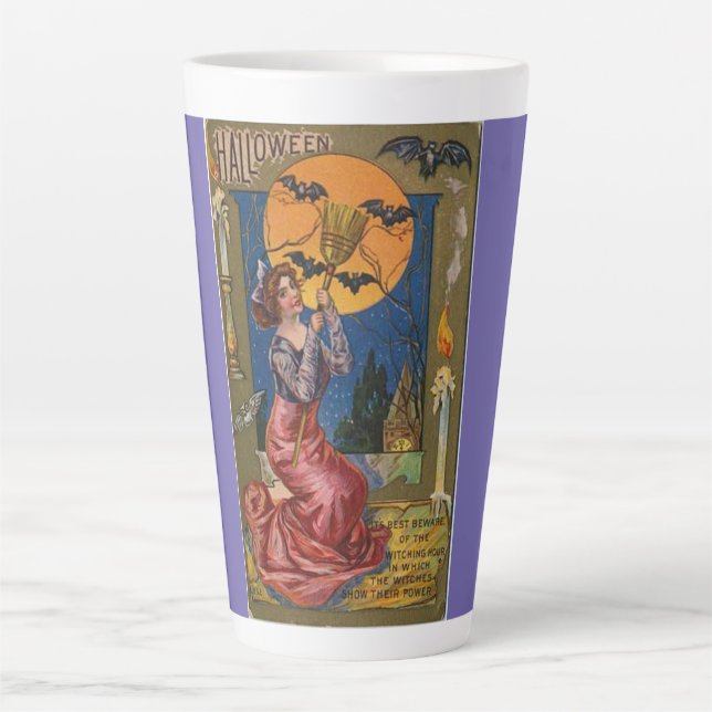 Full Moon Witch Latte Mug (Front)