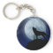 Full Moon Wolf Keychain