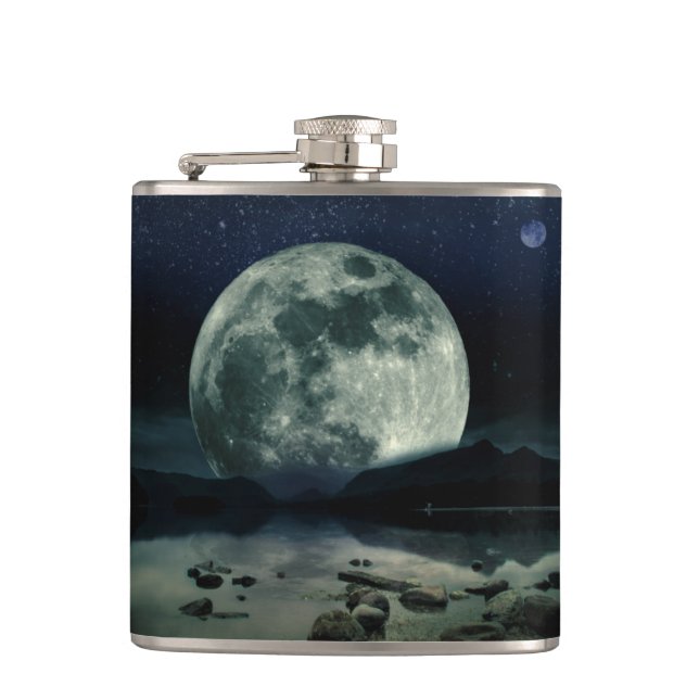 Full Moons Hip Flask (Front)