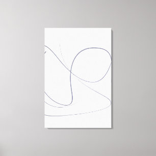 Full Motion, Minimalist Abstract Line Art Canva Canvas Print