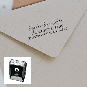 Full Name Return Address Self-inking Stamp