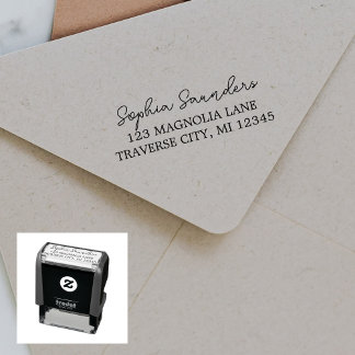 Full Name Return Address Self-inking Stamp