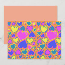 Full of colourful hearts