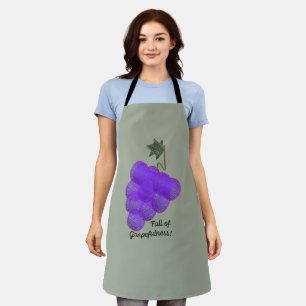 Full of Grapefulness Grapes Apron