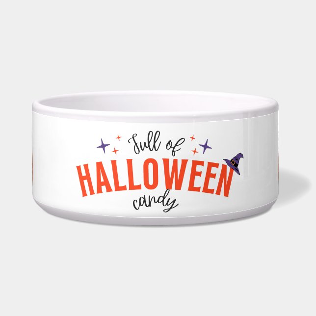Full of Halloween Candy | Ceramic Bowl (Front)