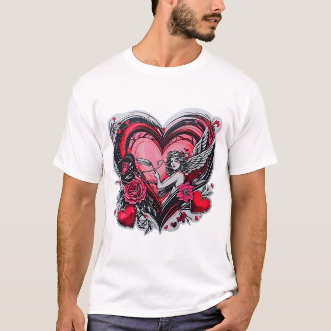 Full of Love Girl valentine's Day  T-Shirt (Front)
