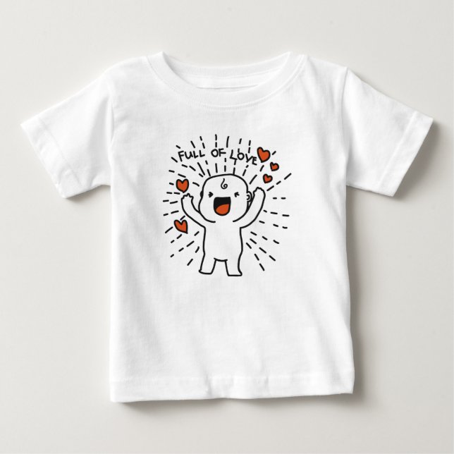 Full of Love Toddler Pullover Hoodie (Front)