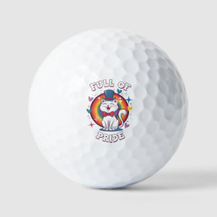 Full of Pride LGBTQ Cat Pride Golf Balls