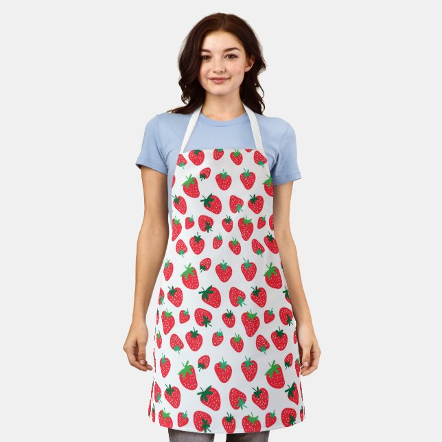 Full of Strawberries Apron (Worn)