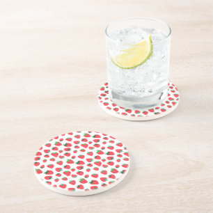 Full of Strawberries Coaster