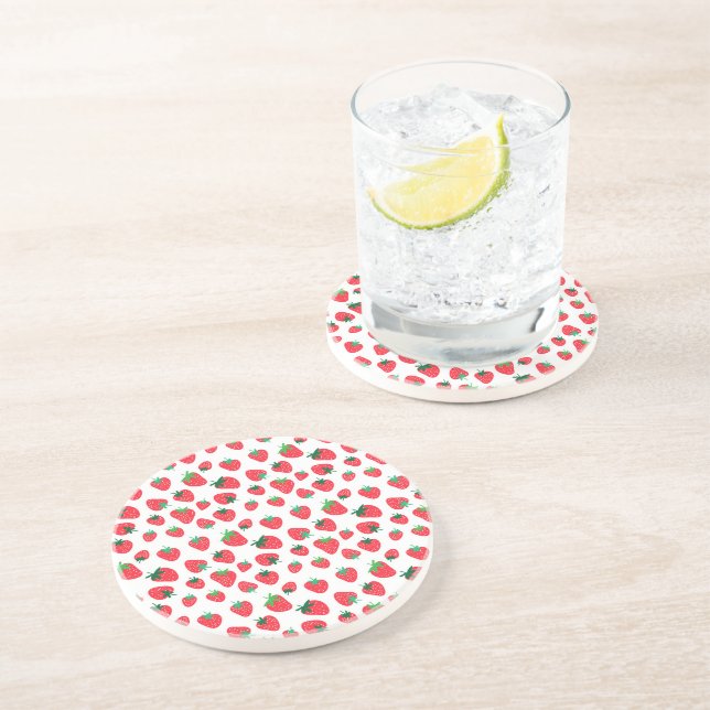 Full of Strawberries Coaster (Side)
