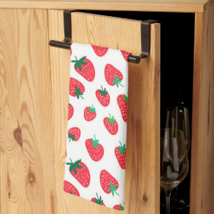Full of Strawberries Tea Towel