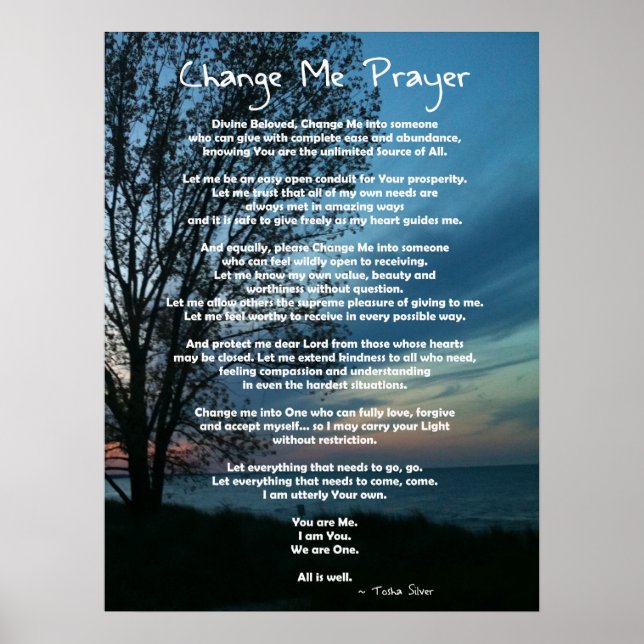 Full on Change Me Prayer Poster (Front)