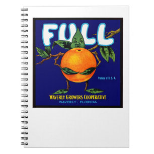 Full - Orange Crate Label Notebook