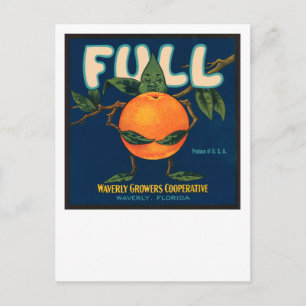 Full - Orange Crate Label Postcard