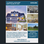 Full Page 2 Sided House For Sale Flyer with Photos<br><div class="desc">Looking to sell your home? Create a professional looking flyer to advertise your house listing to prospective buyers. This full sheet flyer is two sided and is ready to be customised with all of your listing details. There's spots for 6 photos of your home on the front and room on...</div>