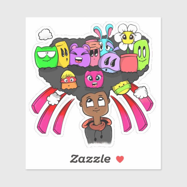 Full Page Doodle 01 Vinyl Sticker (Sheet)