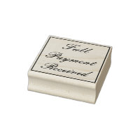"Full Payment Received" Rubber Stamp