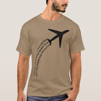 Full Phonetic AlphabetCute Plane Letters Tee Premi