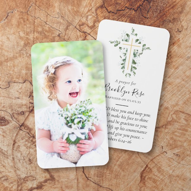 Full Photo Baptism Prayer Card (Creator Uploaded)